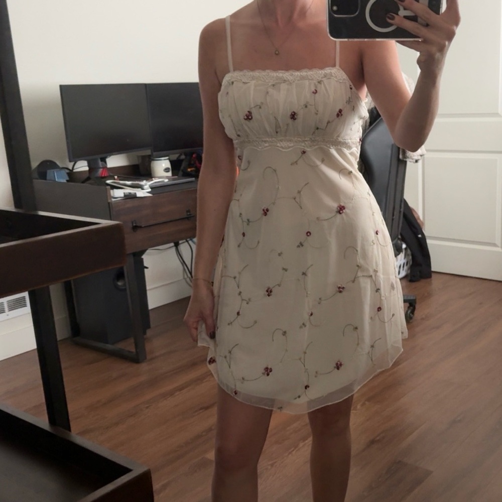 Floral Cream Dress